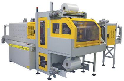 Fardellatrice automatica con ingresso a 90° monoblocco a barra saldante